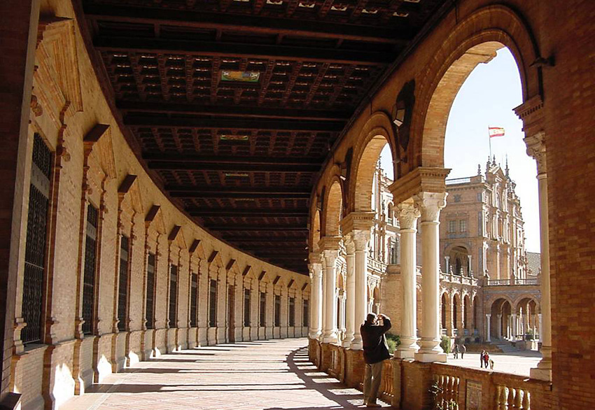 Arcos de la Plaza de España, en Sevilla